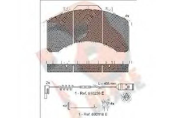 R BRAKE RB1042-110