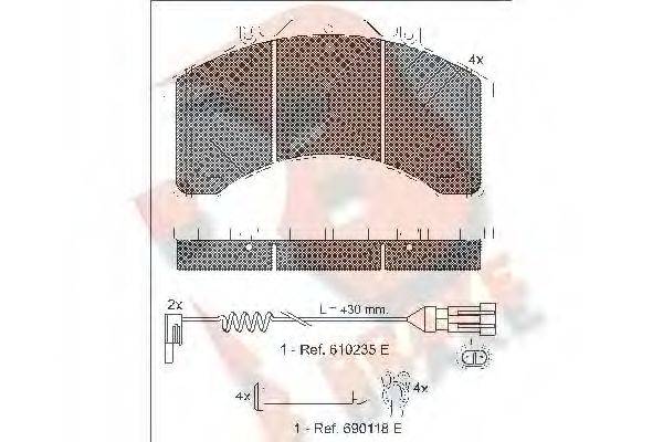 R BRAKE RB1042-111