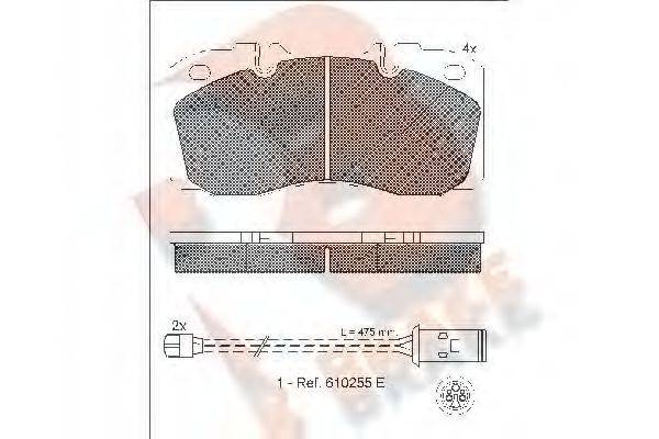 R BRAKE RB1161-116