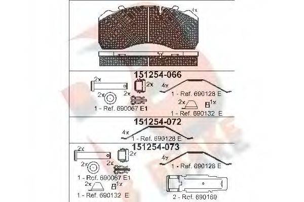 R BRAKE RB1254-072