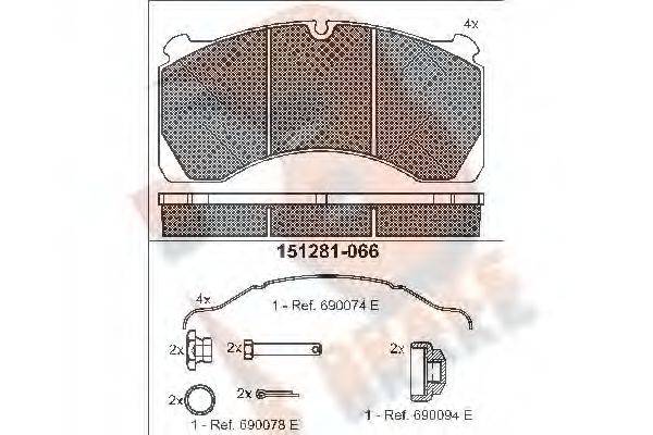 R BRAKE RB1281-066
