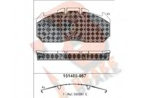 R BRAKE RB1405-067