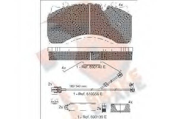 R BRAKE RB1430-124