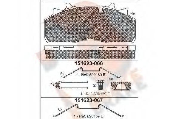 R BRAKE RB1623-067
