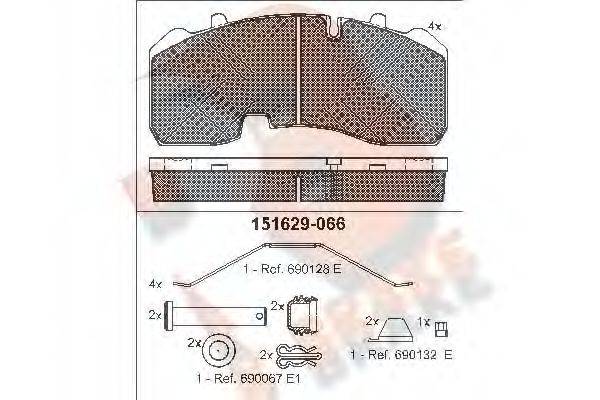 R BRAKE RB1629-066