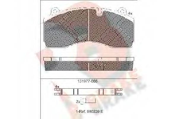 R BRAKE RB1977-066