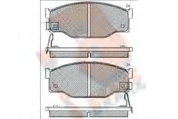 R BRAKE 21113 Комплект гальмівних колодок, дискове гальмо