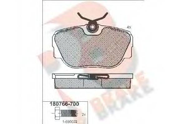 R BRAKE RB0766-700