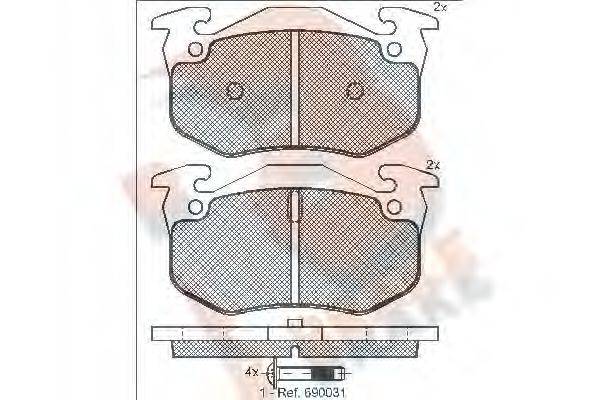 R BRAKE RB0929