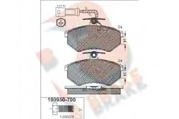 R BRAKE RB0950-700