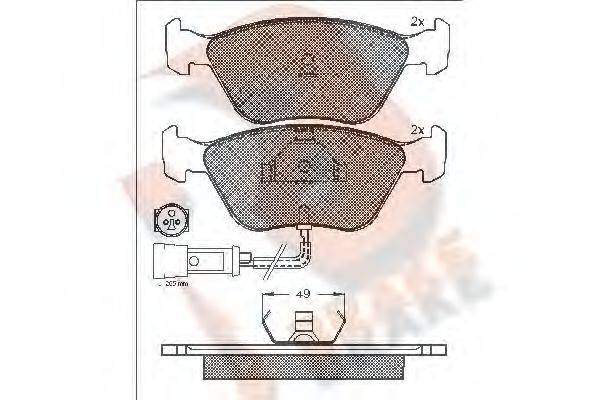 R BRAKE RB0954