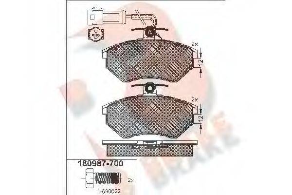 R BRAKE RB0987-700