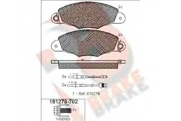 R BRAKE RB1278-702