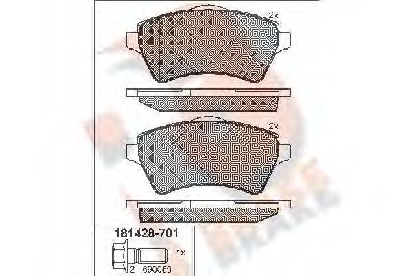 R BRAKE RB1428-701