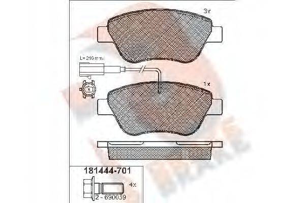 R BRAKE RB1444-701