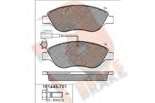 R BRAKE RB1445-701