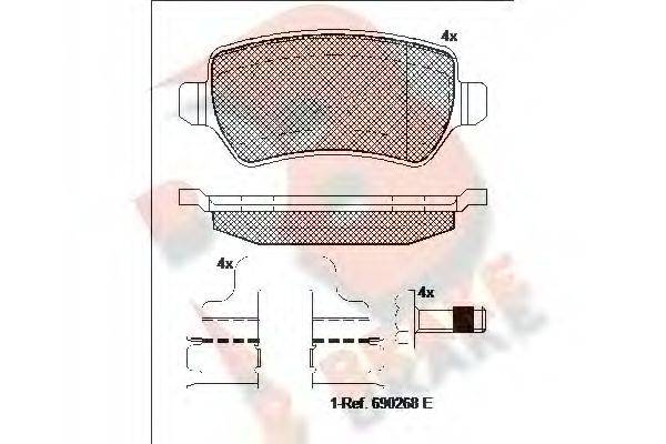 R BRAKE RB1622-204