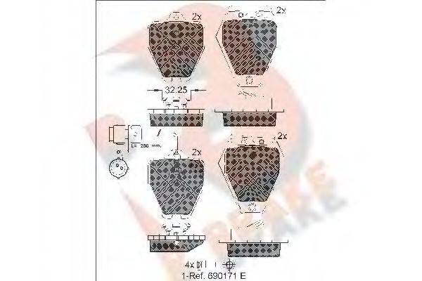 R BRAKE RB1691