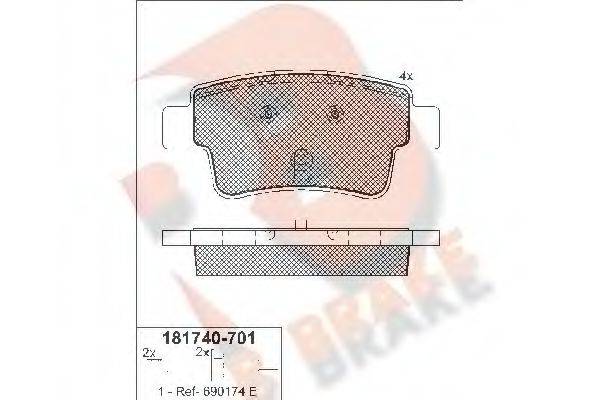 R BRAKE RB1740-701