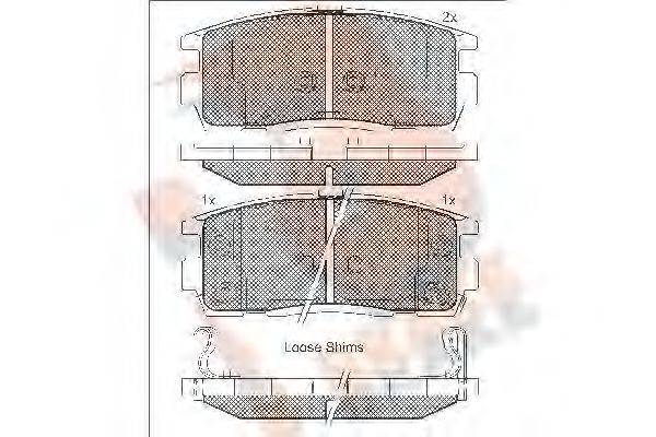 R BRAKE RB1799