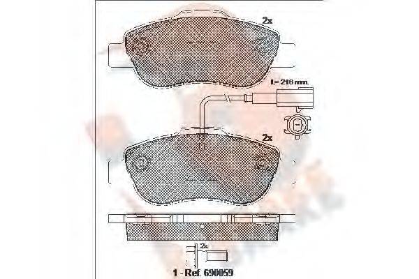 R BRAKE RB1843-203