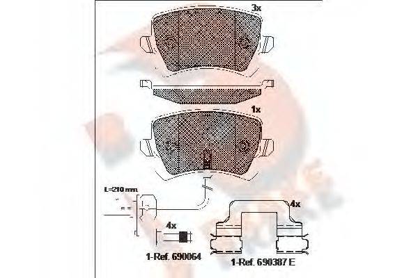 R BRAKE RB1857-203