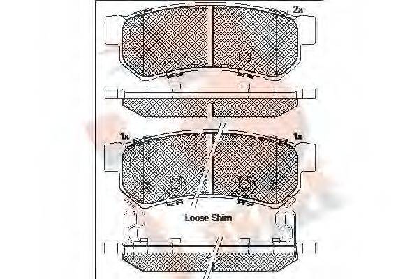 R BRAKE RB2058-203