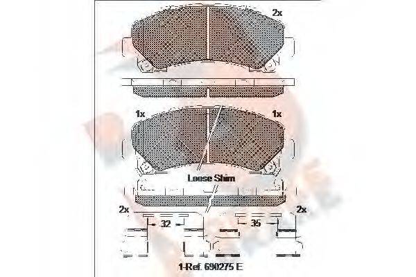 R BRAKE RB2082