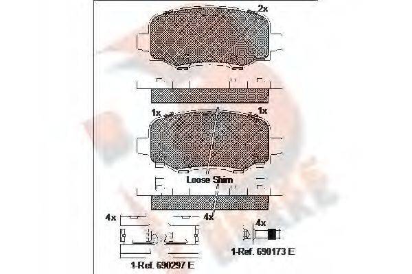 R BRAKE RB2176-203
