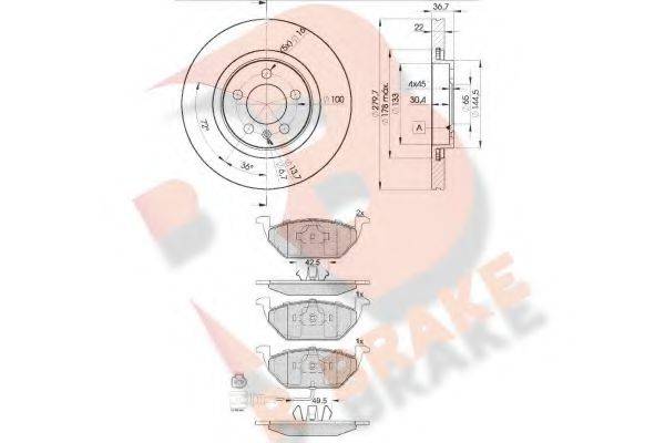 R BRAKE 3R13495603