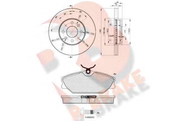 R BRAKE 3R14382232
