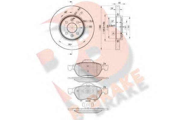 R BRAKE 3R18607829