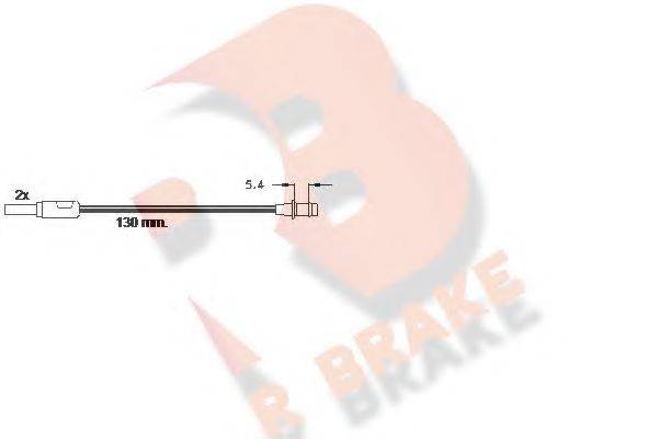R BRAKE 20141 Сигналізатор, знос гальмівних колодок