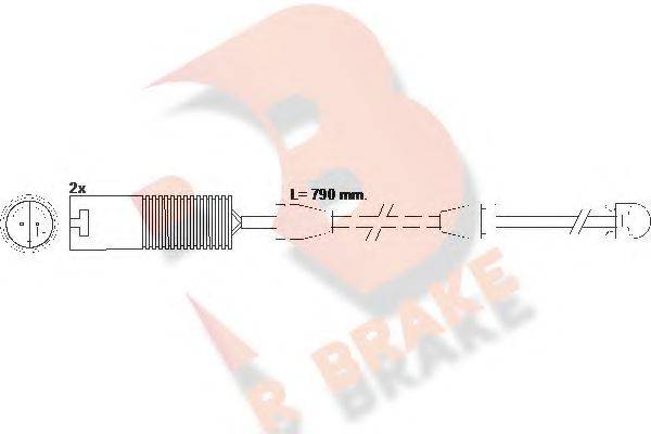 R BRAKE 21913 Сигналізатор, знос гальмівних колодок