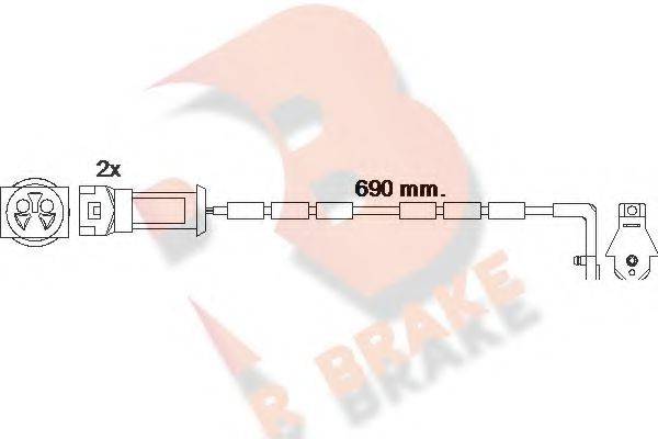 R BRAKE 610445RB