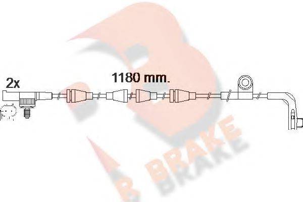 R BRAKE 24192 Сигналізатор, знос гальмівних колодок