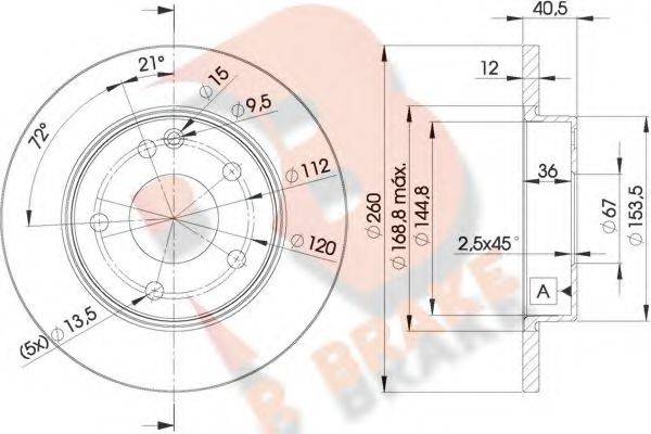 R BRAKE 78RBD20112