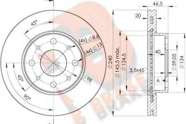R BRAKE 78RBD20178
