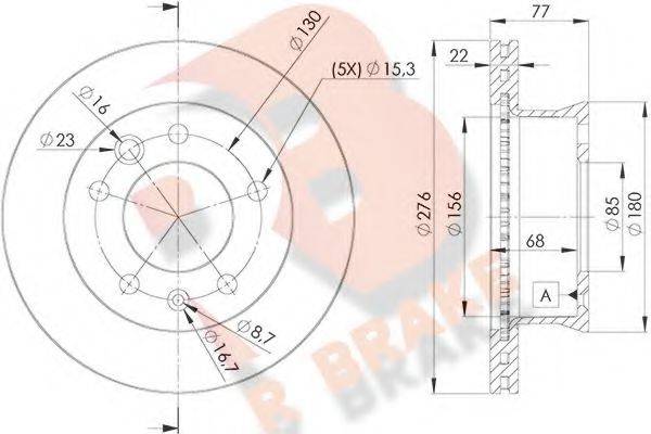 R BRAKE 78RBD10181