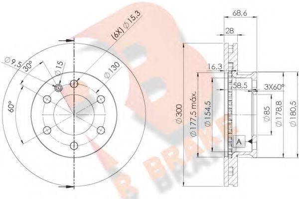 R BRAKE 78RBD20190