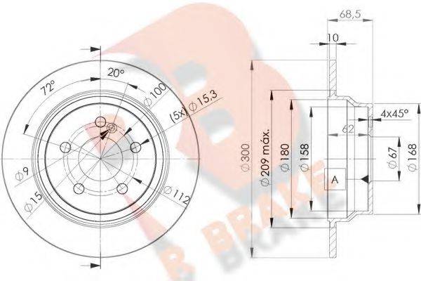 R BRAKE 78RBD20413