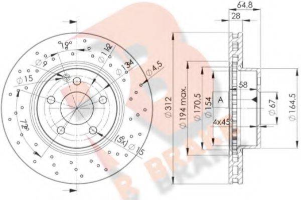 R BRAKE 78RBD20417