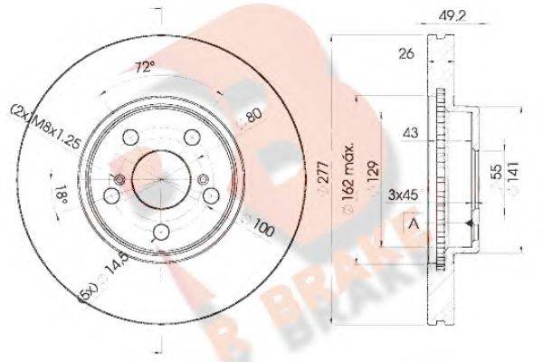 R BRAKE 78RBD20504