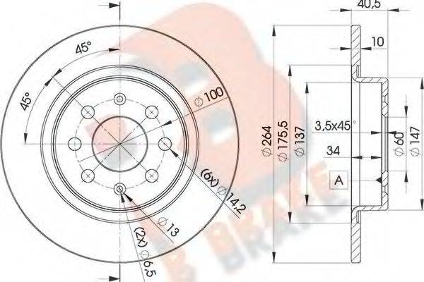 R BRAKE 78RBD20592