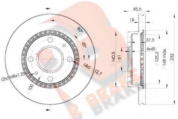 R BRAKE 78RBD20601