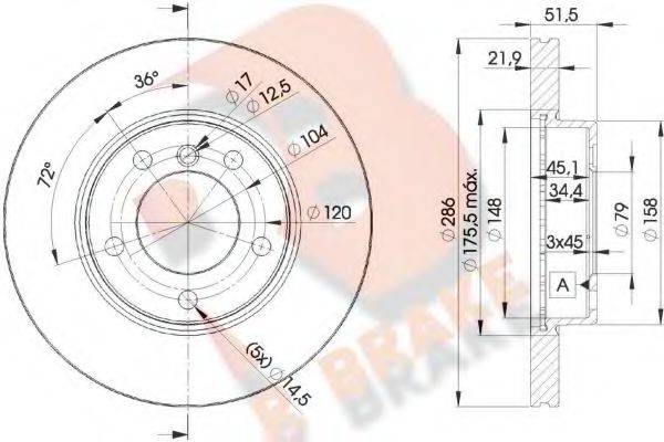 R BRAKE 78RBD20674