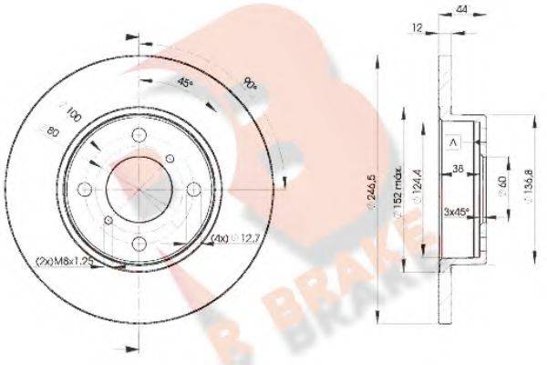 R BRAKE 78RBD20711