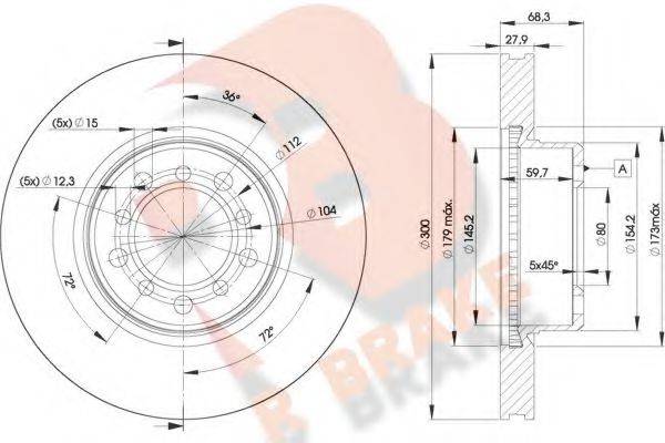 R BRAKE 78RBD20805