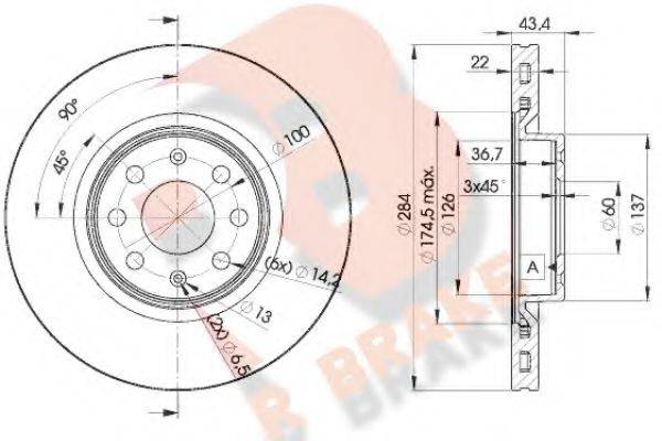 R BRAKE 78RBD20922