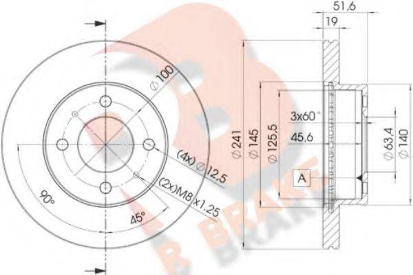 R BRAKE 78RBD21008